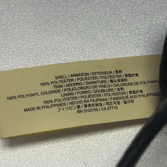 Kate Spade NY Striped Nylon Crossbody Black & White Preppy Academia Classic Chic - Picture 12 of 12